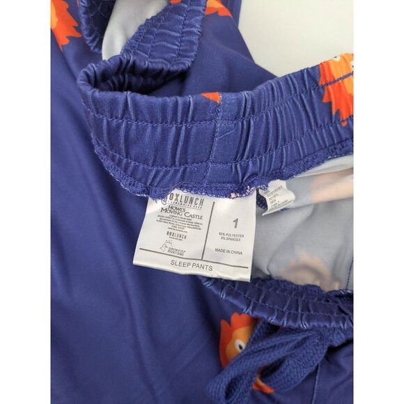 Studio Ghibli Sleep Pants Adult Size 1X Howls Moving Castle Calcifer Cosplay Y2K - Picture 7 of 9